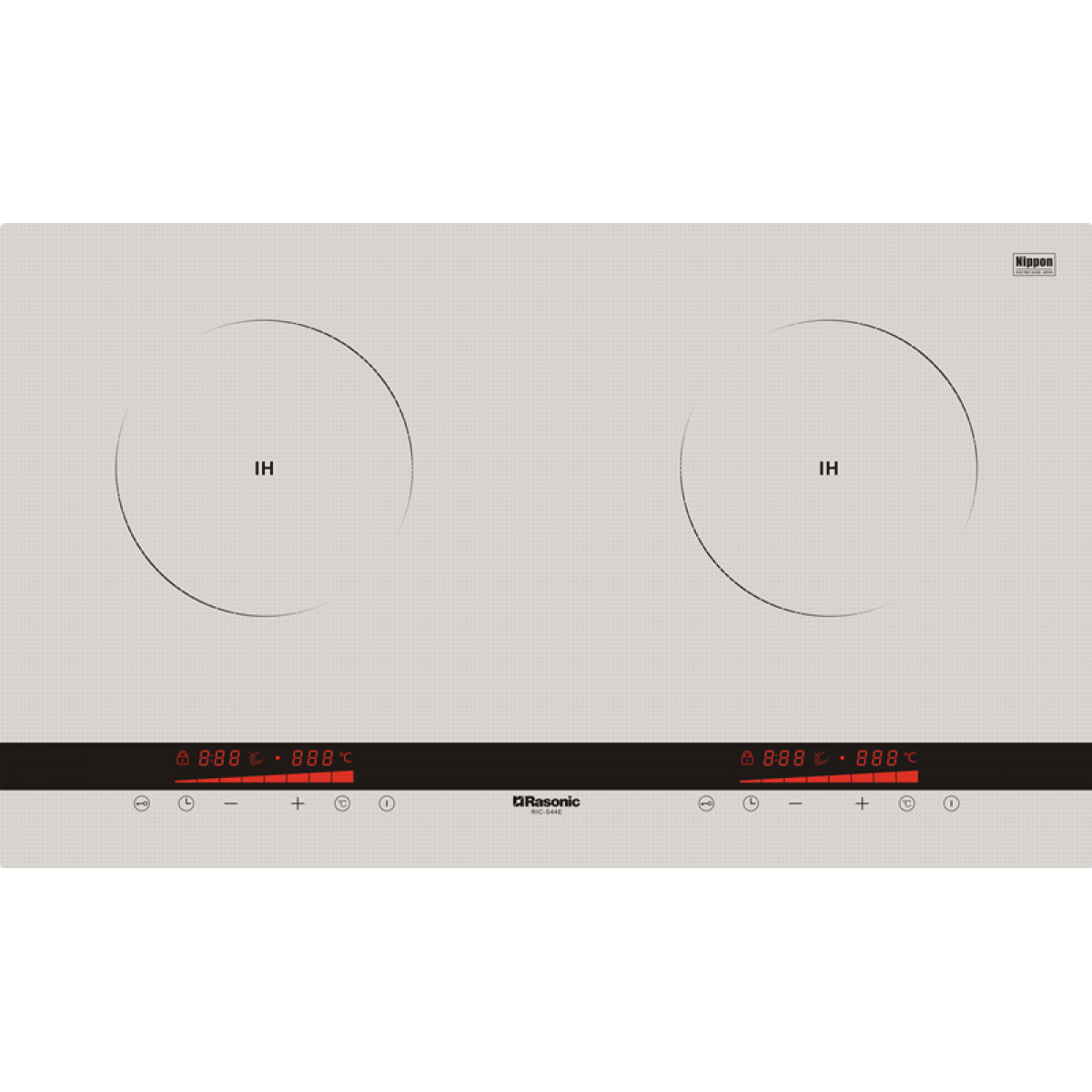 Rasonic 樂信 73cm 4400w 嵌入/座檯式雙頭電磁爐