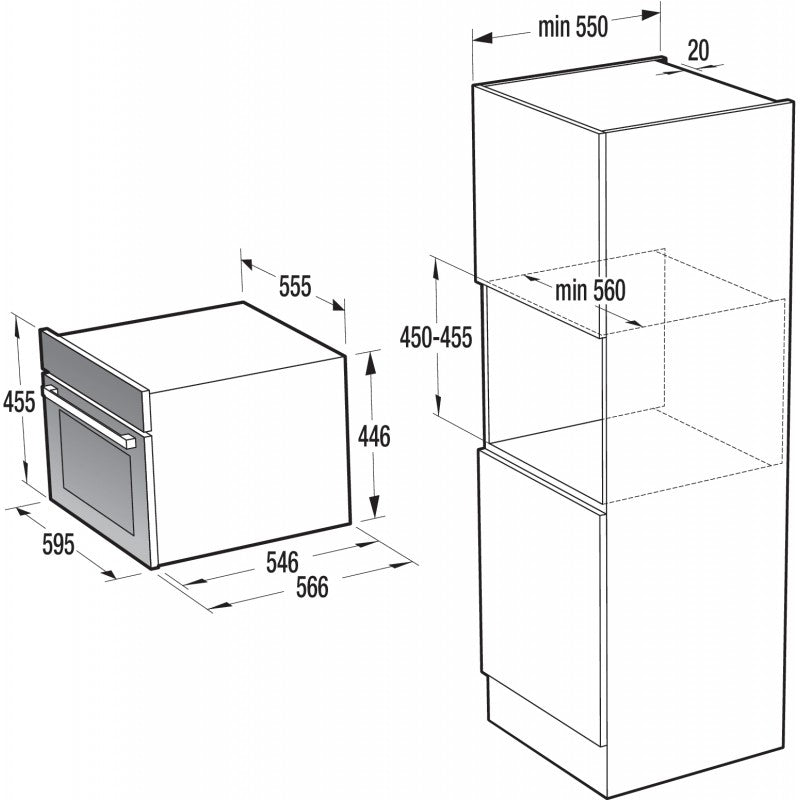 Gorenje 歌爾 50公升 嵌入式蒸焗爐